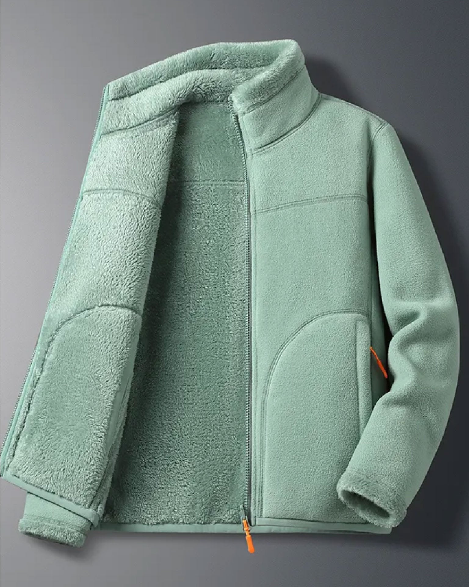 Zip-up sweatshirt Mint